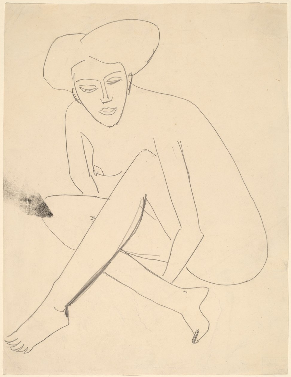 Dodo Sittende av Ernst Ludwig Kirchner