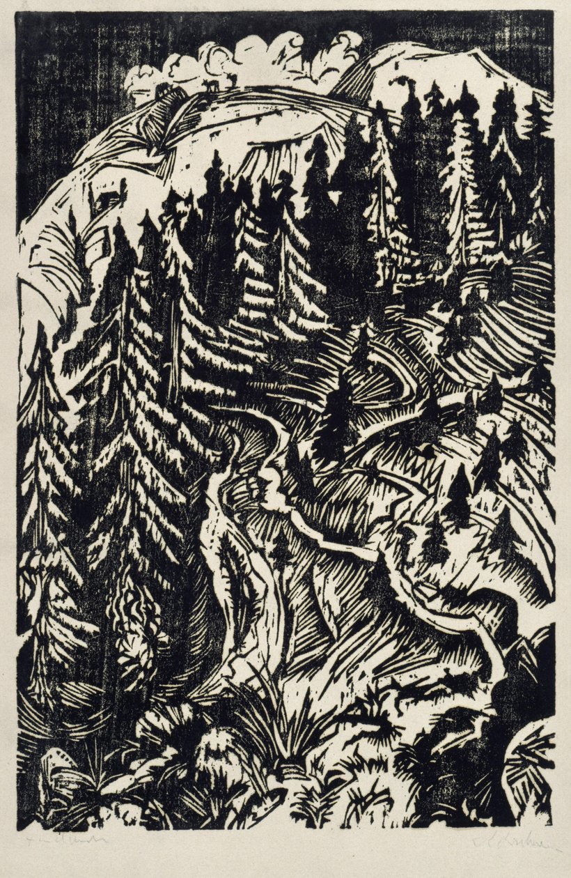 Tre veier av Ernst Ludwig Kirchner