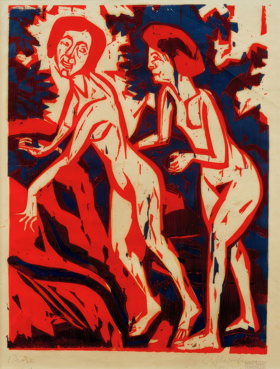 E.L.Kirchner, Bading av Ernst Ludwig Kirchner