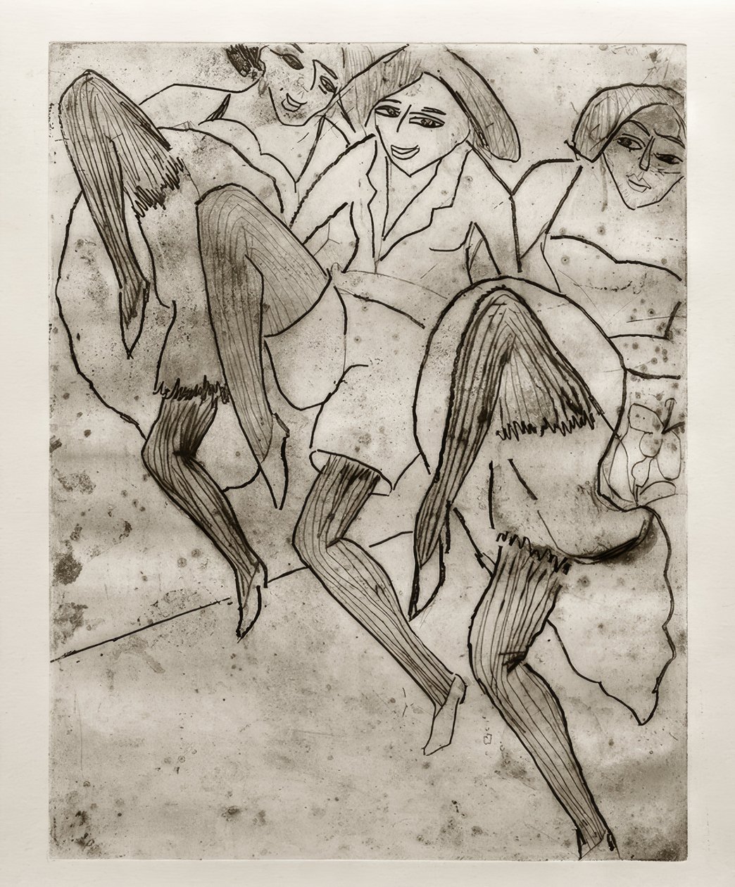 E.L. Kirchner, Hamburg-dansere av Ernst Ludwig Kirchner