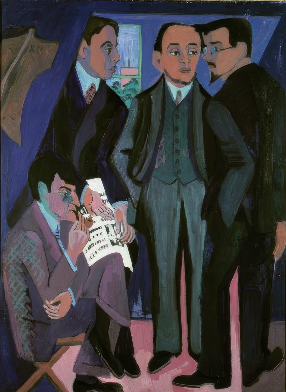 Et kunstnermiljø av Ernst Ludwig Kirchner