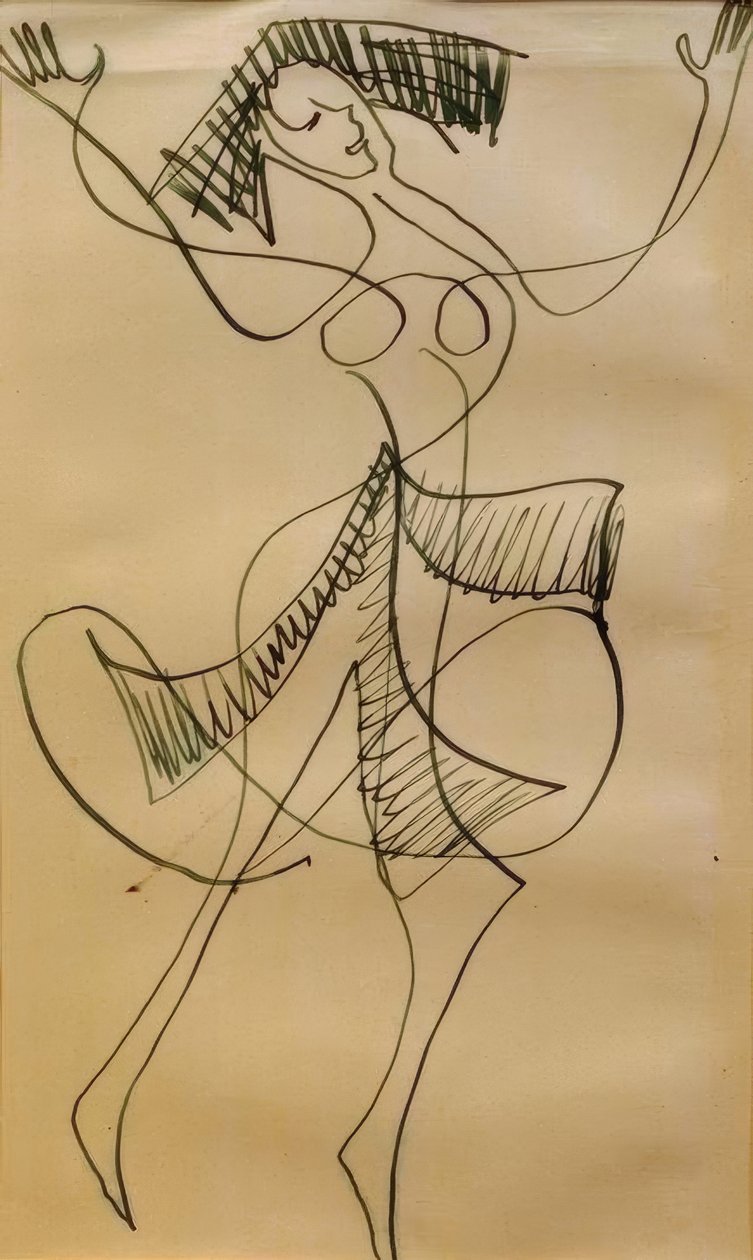 Ekstatisk danser av Ernst Ludwig Kirchner