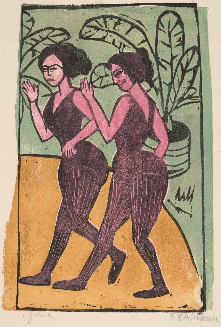 Engelske stepdansere av Ernst Ludwig Kirchner