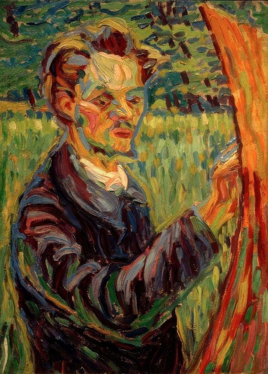 Erich Heckel av Ernst Ludwig Kirchner