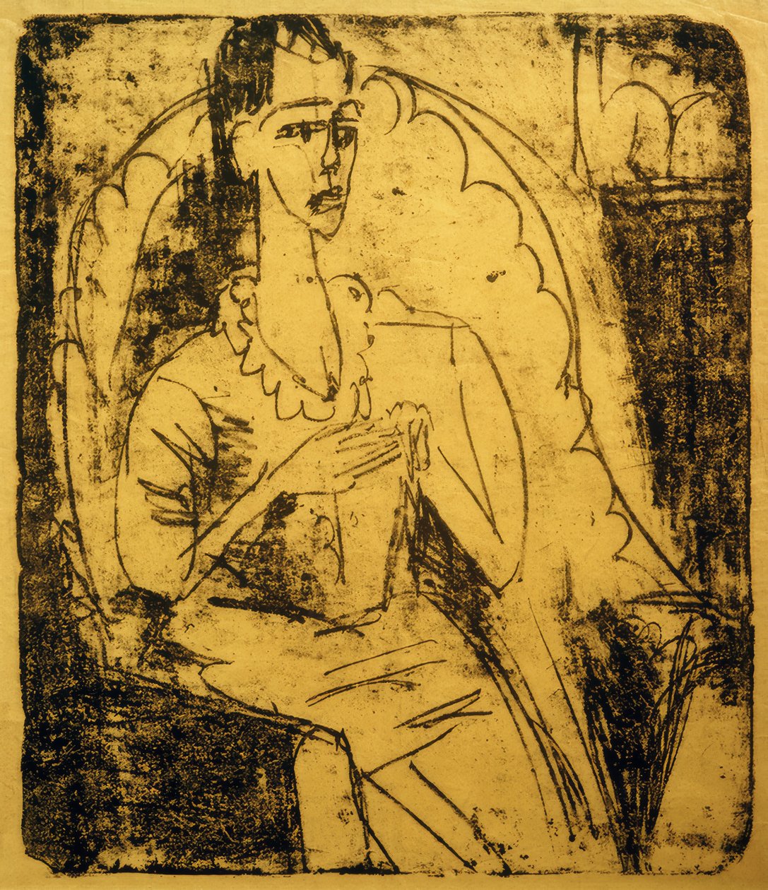 Fanny i lenestolen av Ernst Ludwig Kirchner