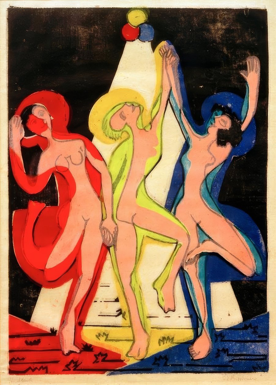 Fargedans av Ernst Ludwig Kirchner