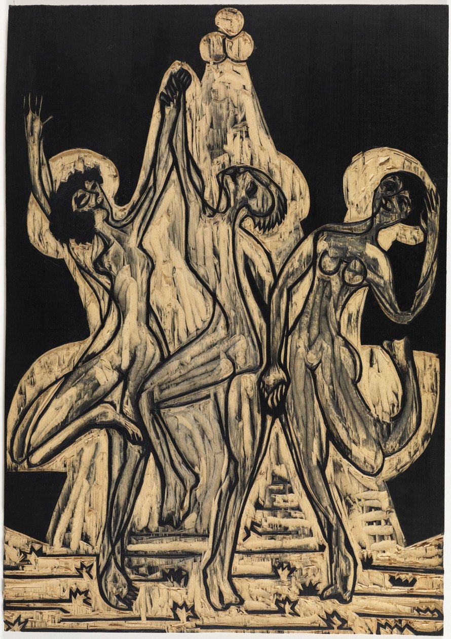 Fargedans, tegneblokk av Ernst Ludwig Kirchner