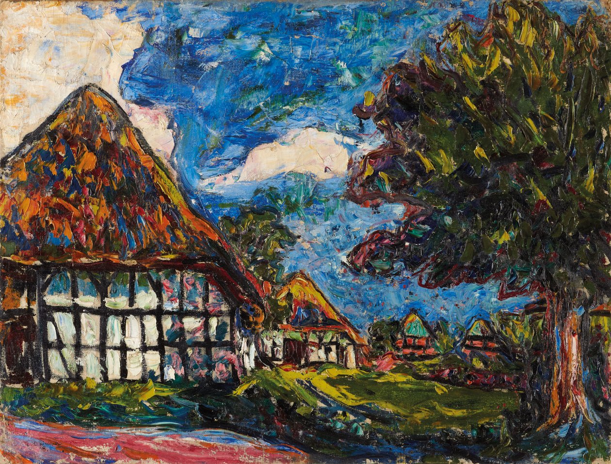 Hus på Fehmarn av Ernst Ludwig Kirchner