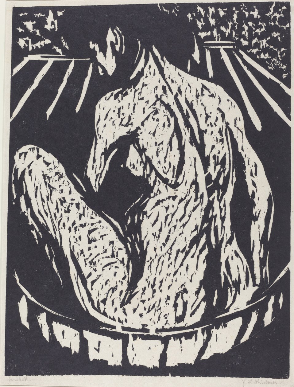 Naken kvinne av Ernst Ludwig Kirchner