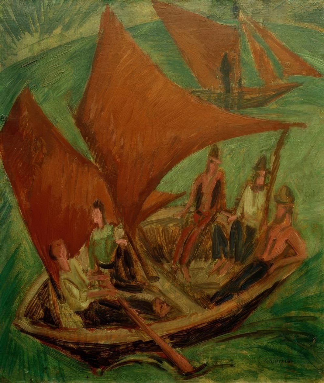 Fiskebåter av Ernst Ludwig Kirchner