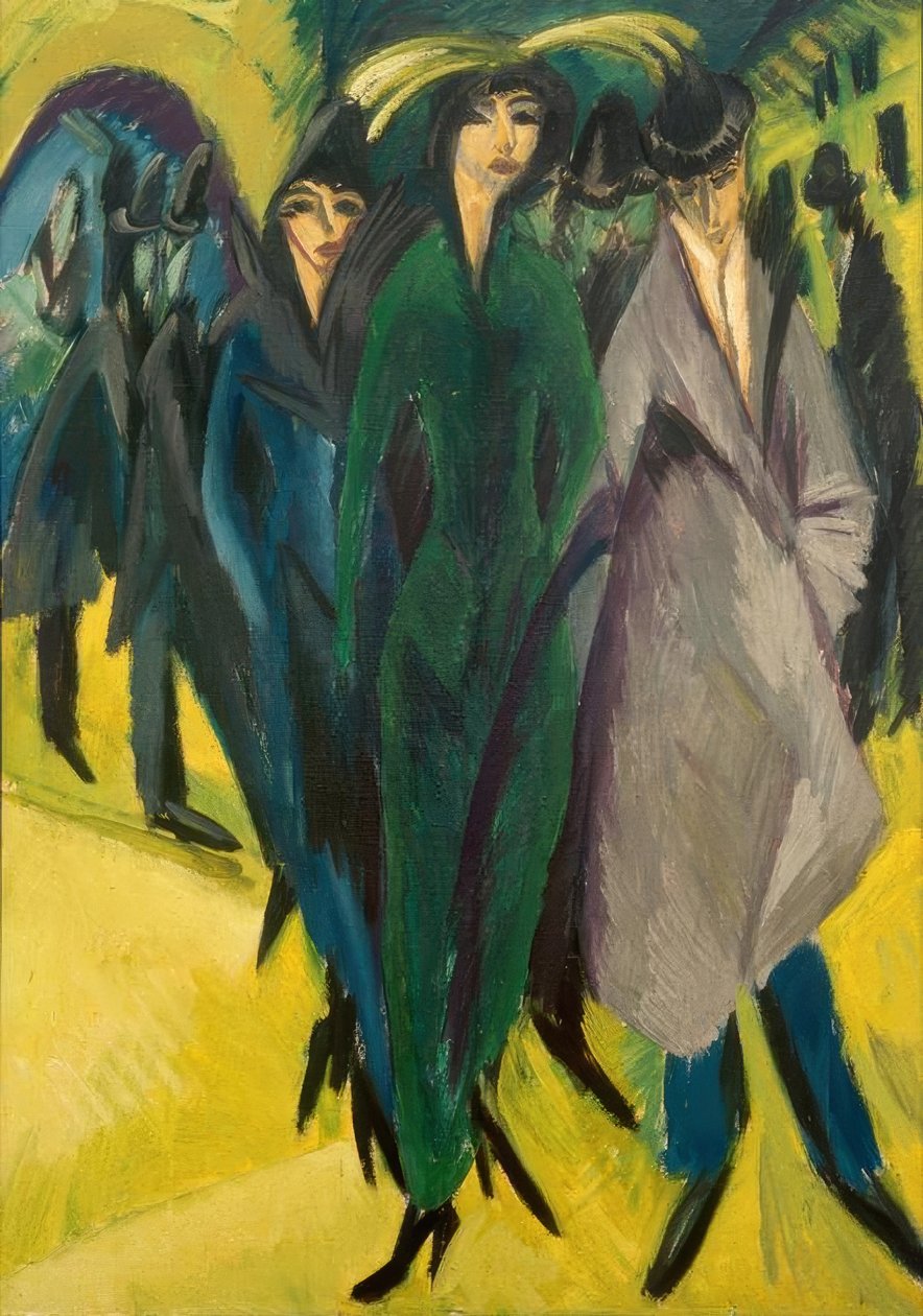Kvinner på gata av Ernst Ludwig Kirchner