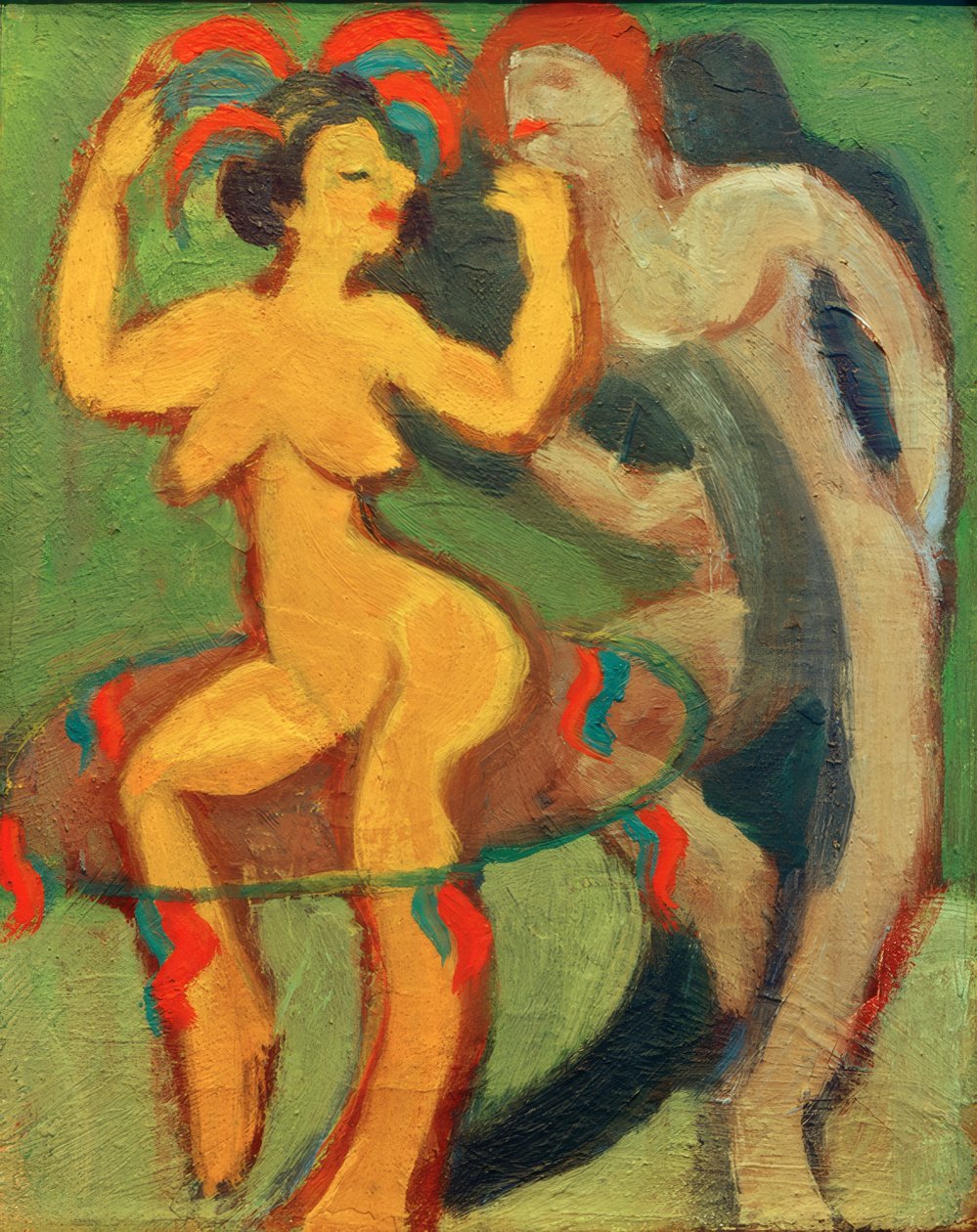 Gul danser med grå partner av Ernst Ludwig Kirchner