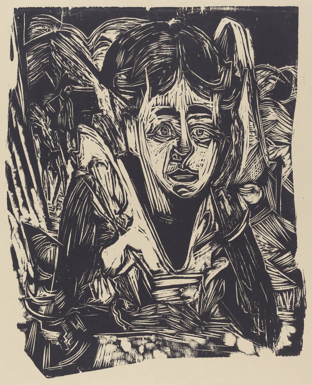 Jente drømmer av Ernst Ludwig Kirchner