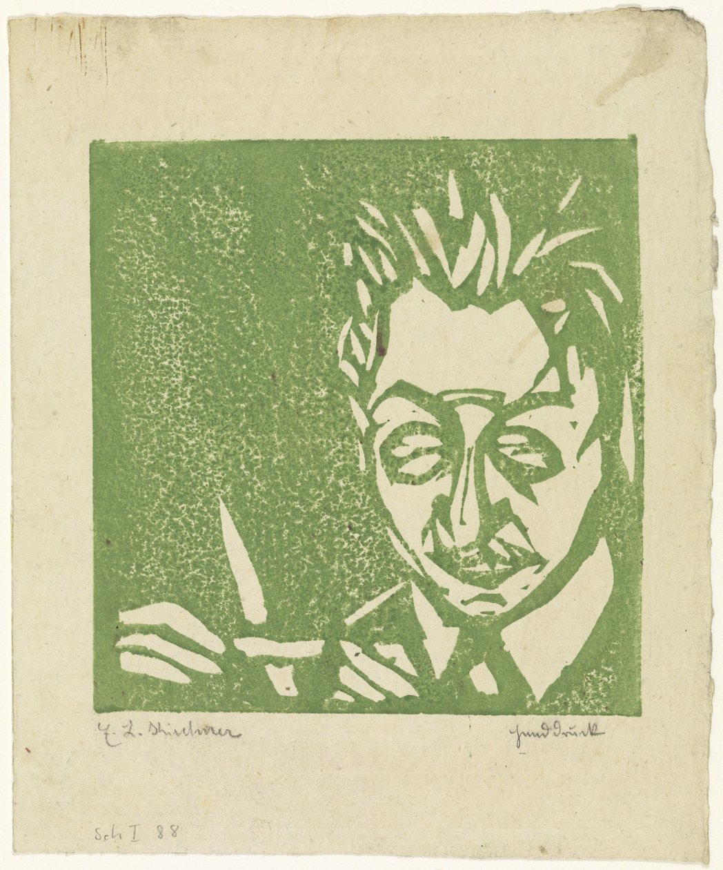 Glassblåser (Walter Kirchner) av Ernst Ludwig Kirchner