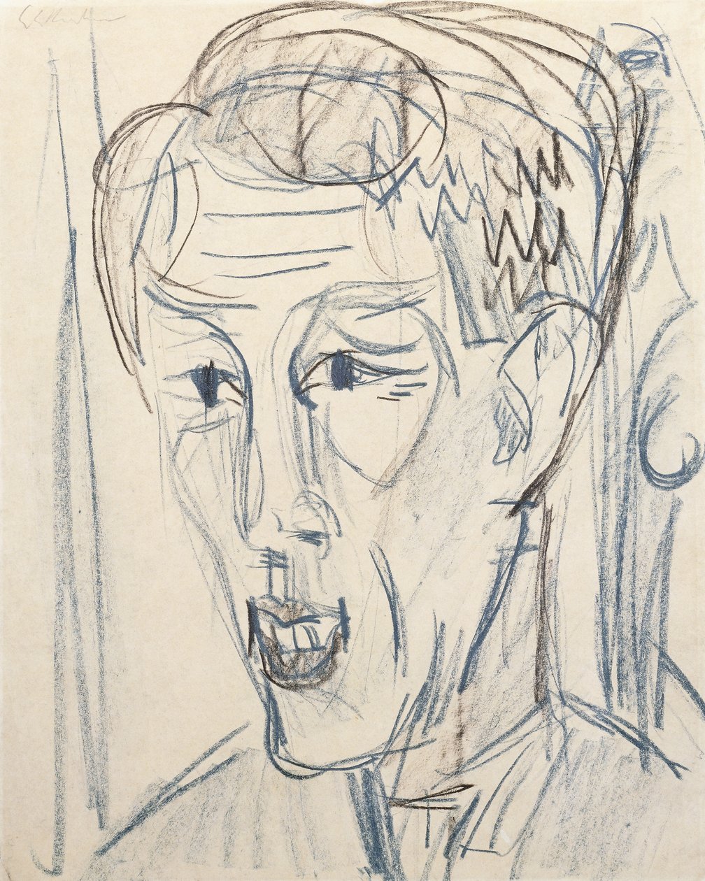Leder for Bauknecht; Leder Bauknecht, 1922 av Ernst Ludwig Kirchner