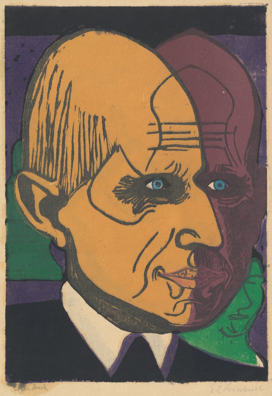 Hode av dr. Frédéric Bauer av Ernst Ludwig Kirchner