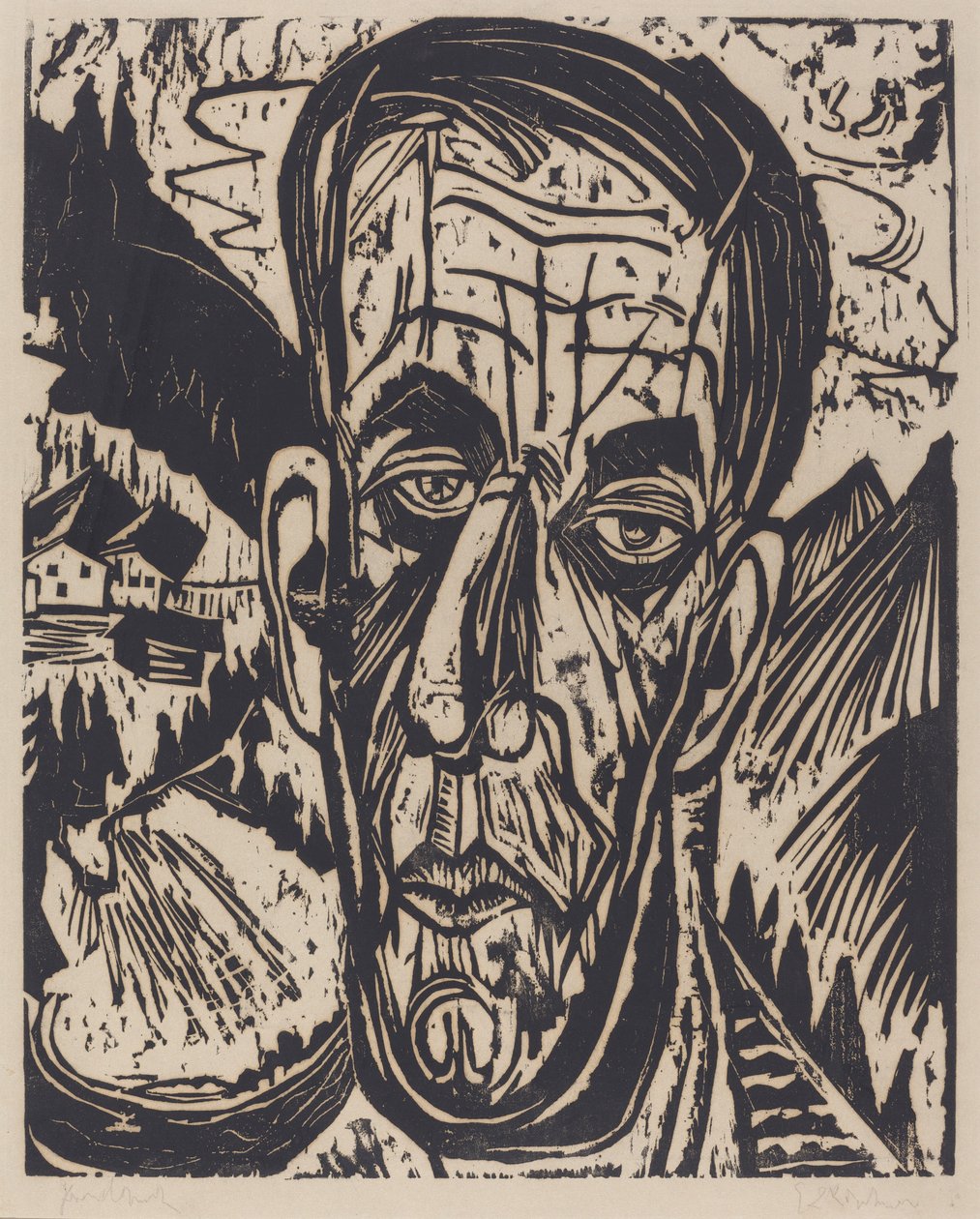 Leder for van de Velde, Bright (sjef for van de Velde, Hell) av Ernst Ludwig Kirchner