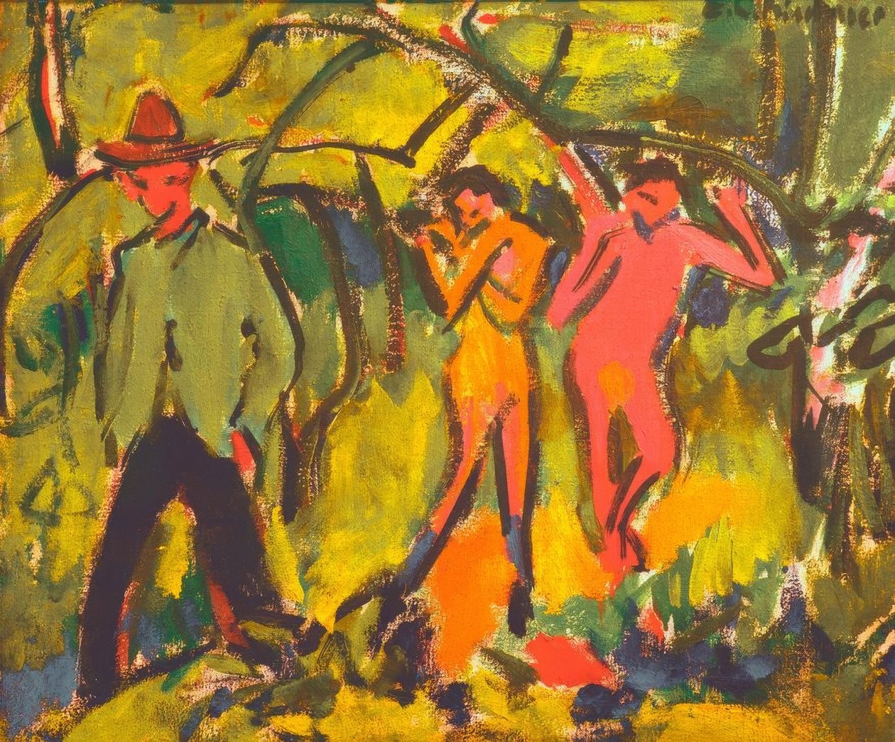 I skogen av Ernst Ludwig Kirchner