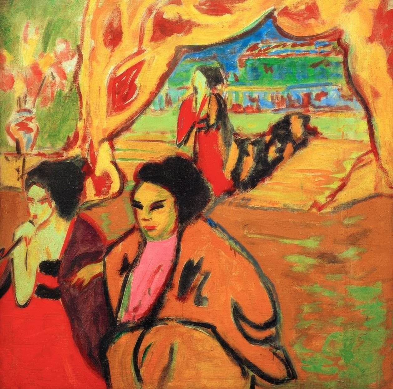 japansk teater av Ernst Ludwig Kirchner