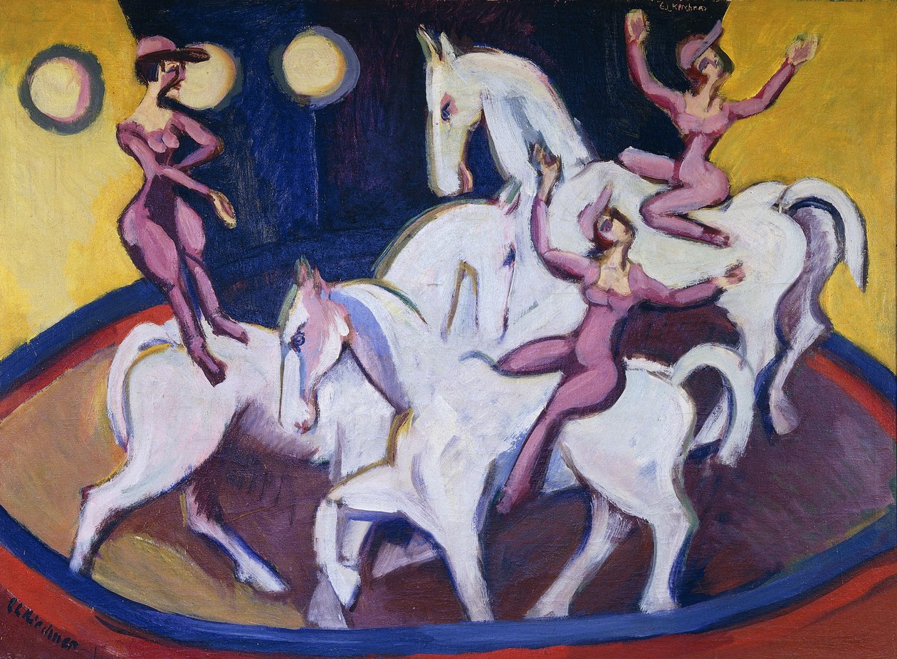 Jockey-akt, 1925 av Ernst Ludwig Kirchner