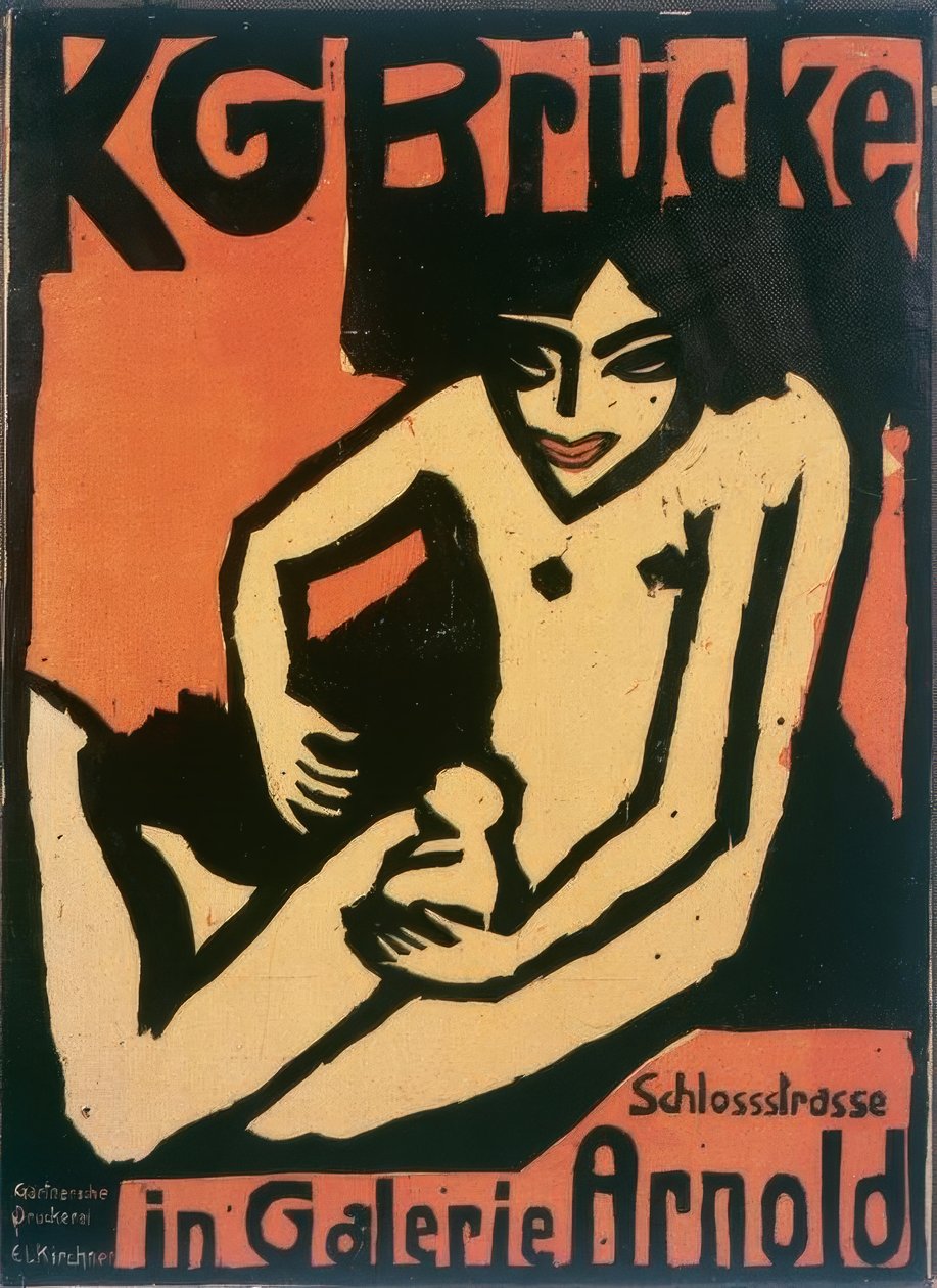 KG Brücke / i Galerie Arnold av Ernst Ludwig Kirchner