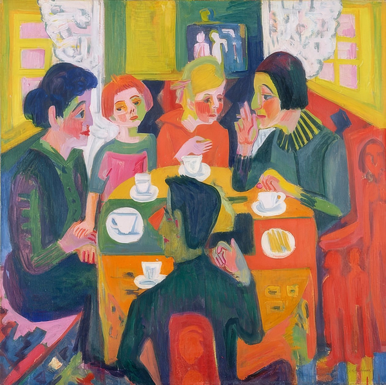 Salongbord. 1923/24 av Ernst Ludwig Kirchner