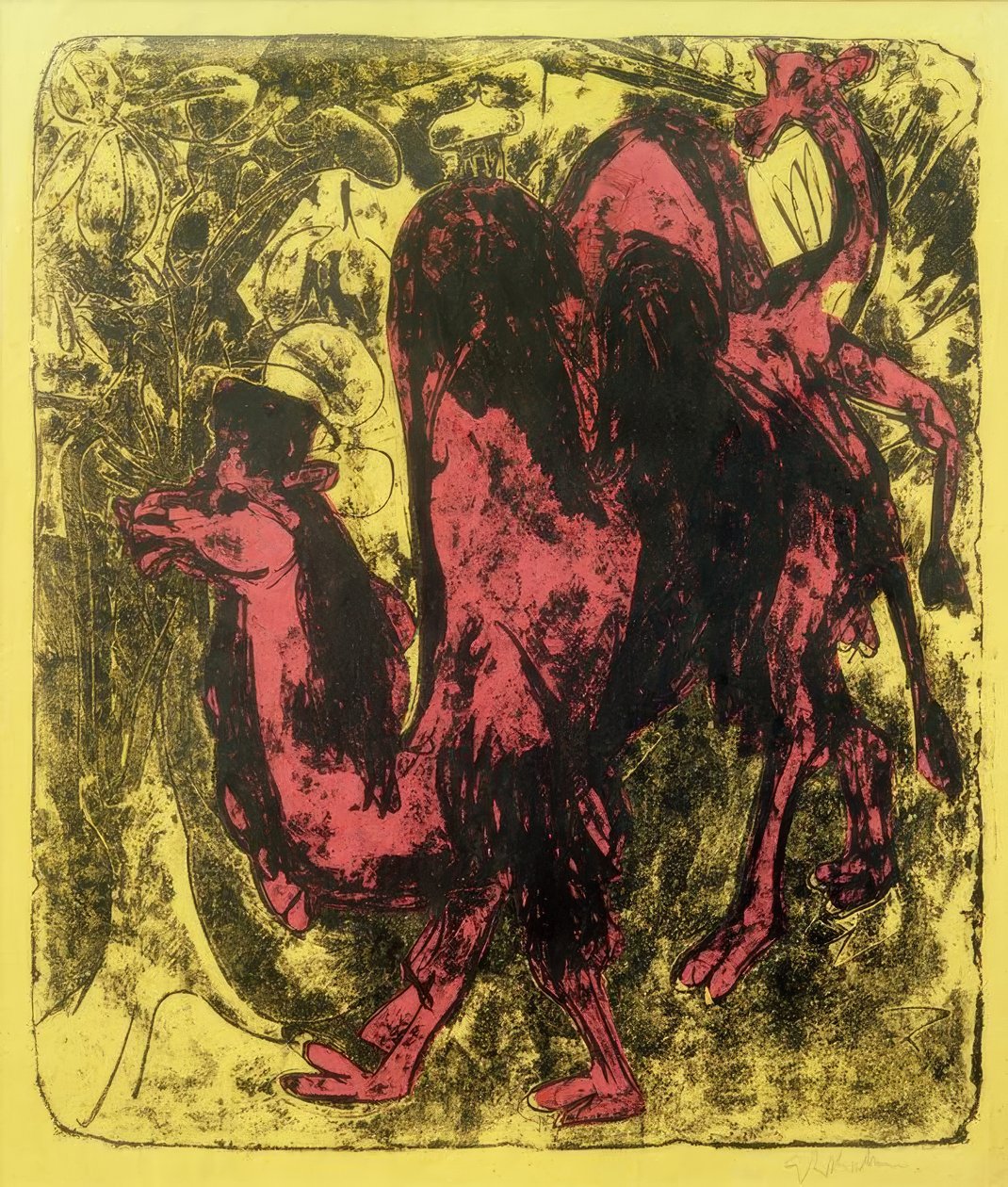 Kamel og dromedar av Ernst Ludwig Kirchner