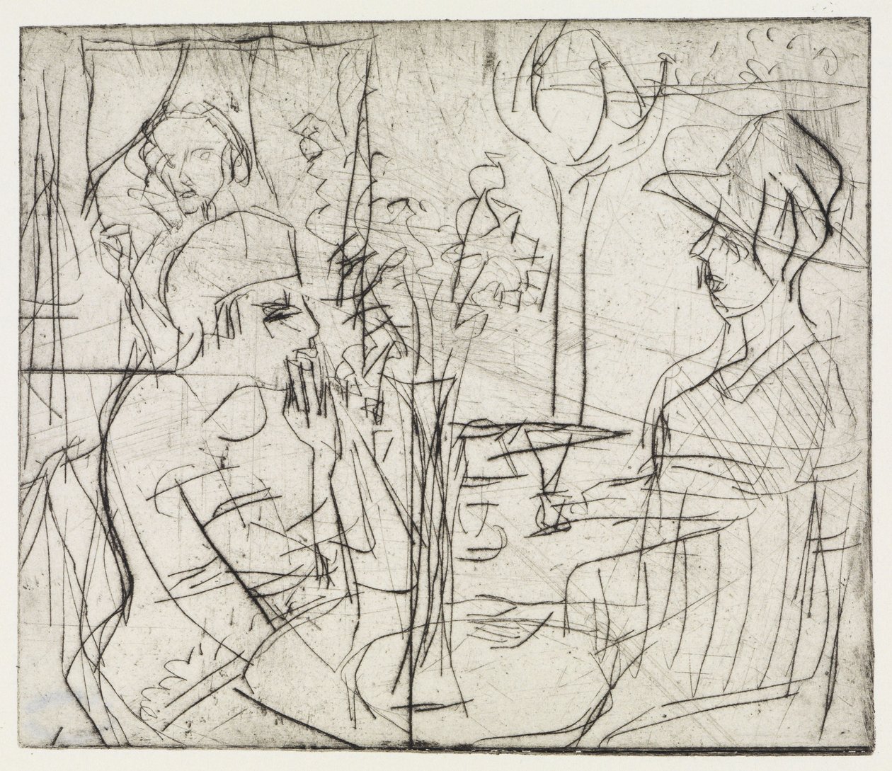 Grusgroper/På kaféen av Ernst Ludwig Kirchner