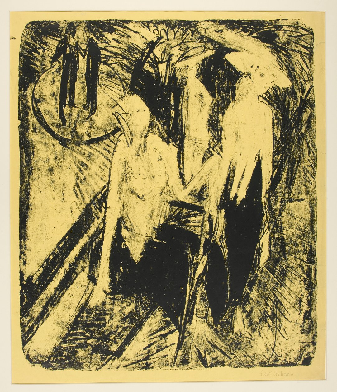 Kokotten am Kurf?rstendamm (Coquettes on the Kurf?rstendamm) av Ernst Ludwig Kirchner