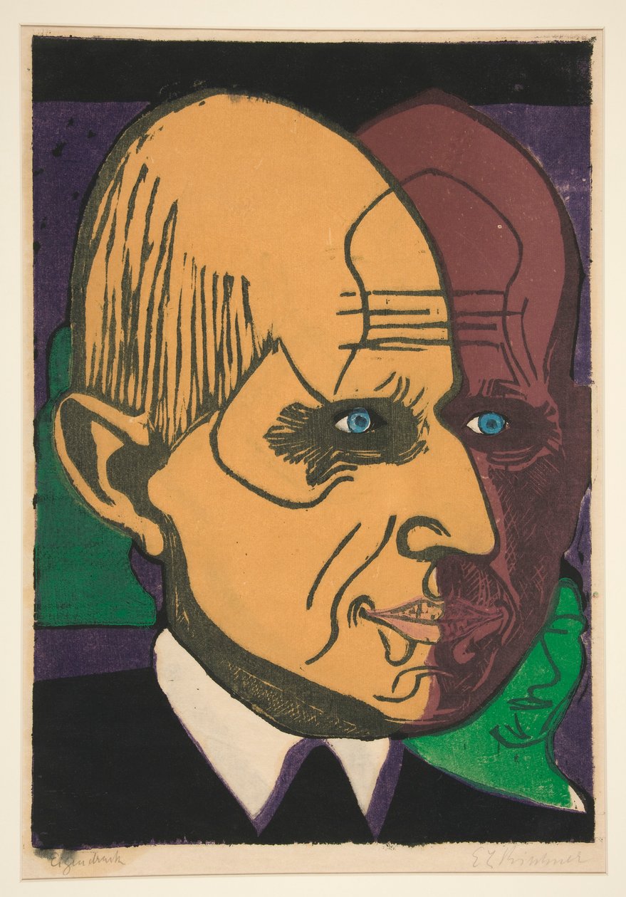 leder dr Bauer (Portrett av Dr. Bauer) av Ernst Ludwig Kirchner