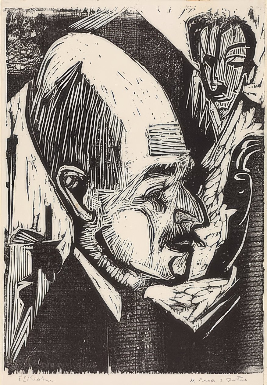Leder Dr. Bonde. 1921 av Ernst Ludwig Kirchner