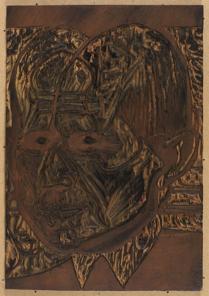 Dr. Bauers hode, tegneblokk av Ernst Ludwig Kirchner