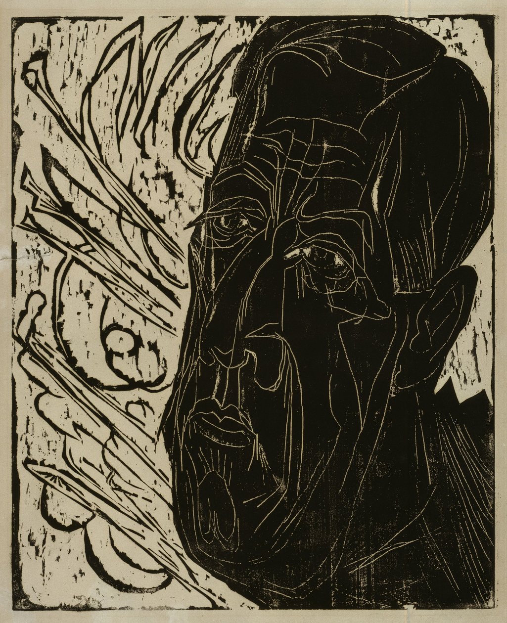 Hode av Henry van de Velde (mørkt) av Ernst Ludwig Kirchner