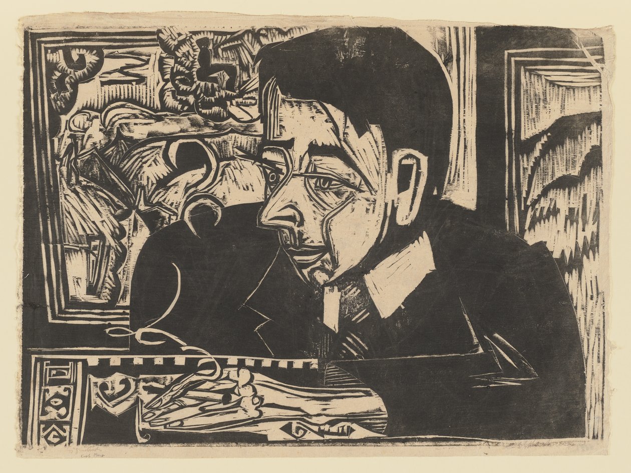 Kopf Merz av Ernst Ludwig Kirchner