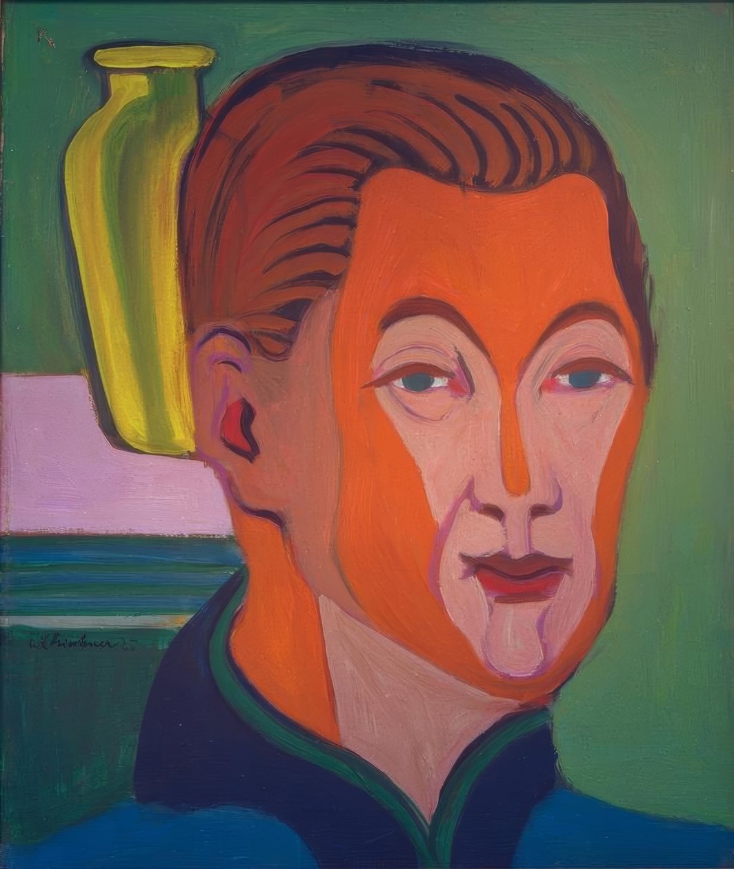 Leder for maleren (selvportrett) av Ernst Ludwig Kirchner
