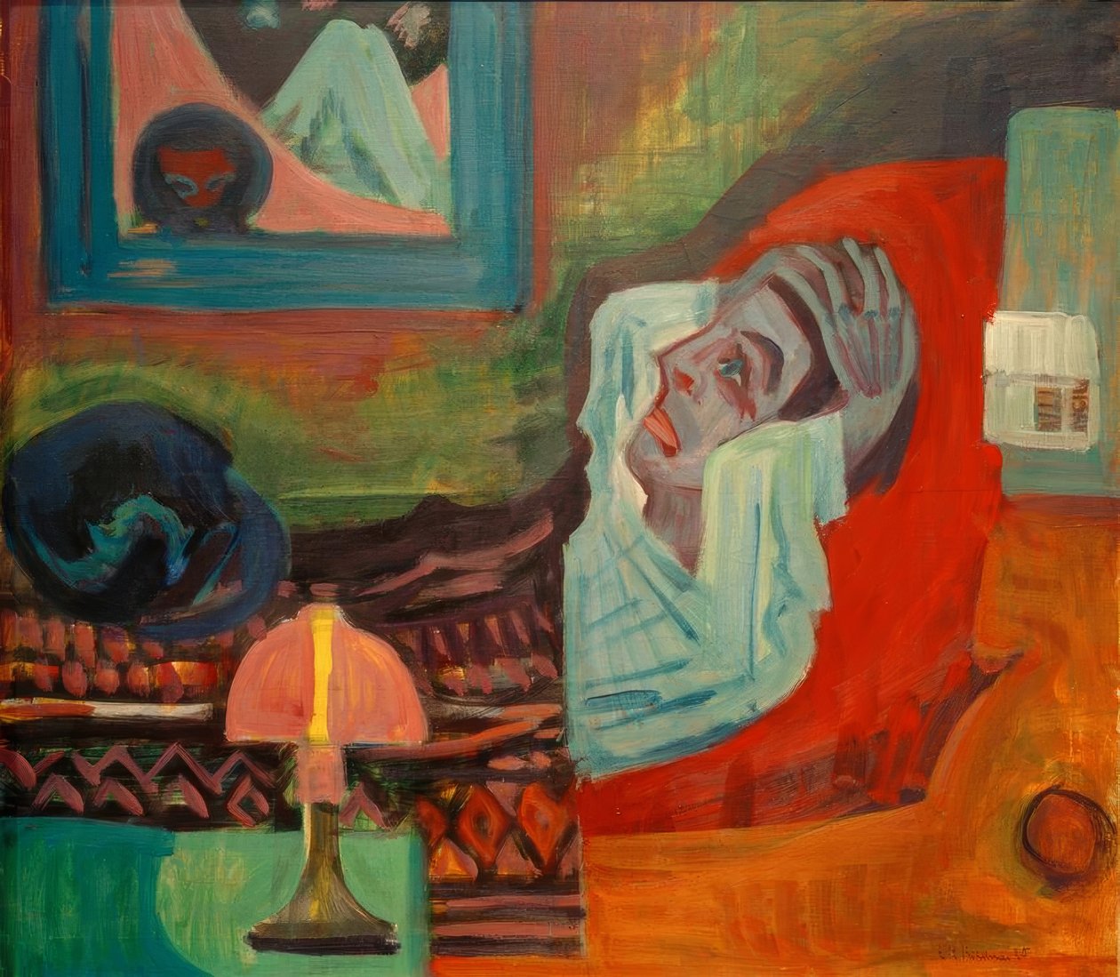 Syk om natten (de syke) av Ernst Ludwig Kirchner
