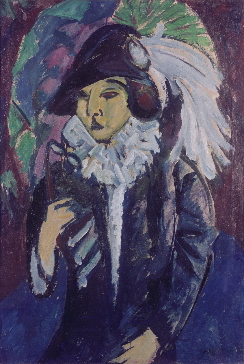 Lady in the Park, 1912 av Ernst Ludwig Kirchner
