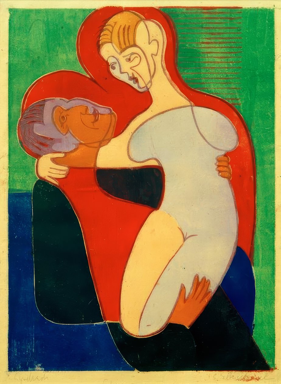 Lovers (The Hembusse) av Ernst Ludwig Kirchner
