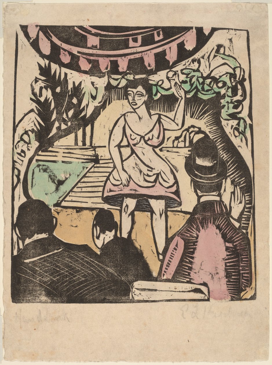 Little Variety Act med Singer av Ernst Ludwig Kirchner