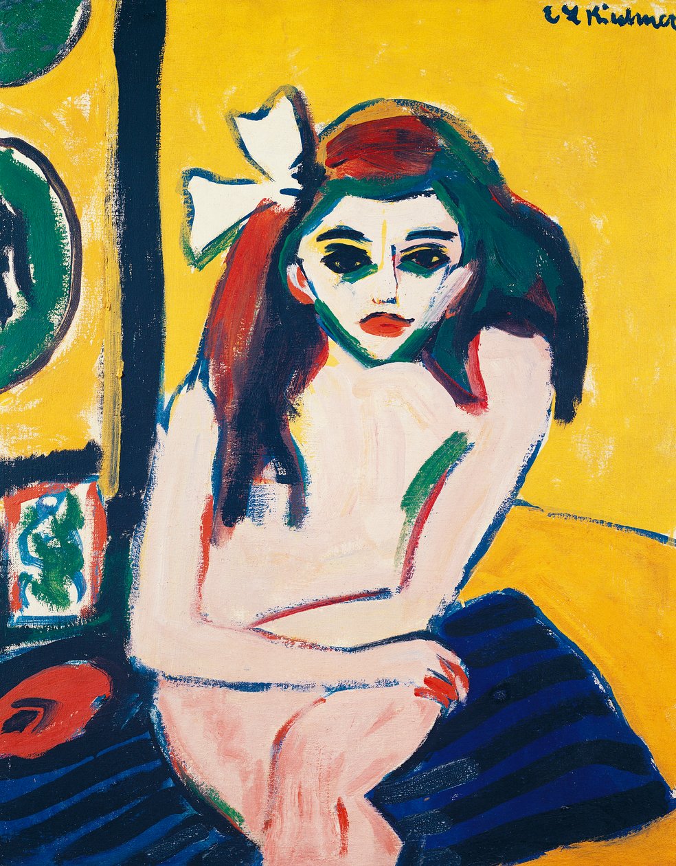 Marcella, av Ernst Ludwig Kirchner (1880-1938) av Ernst Ludwig Kirchner
