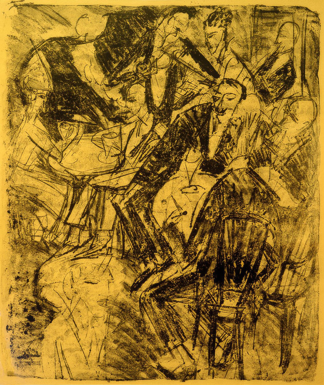Musikk restaurant av Ernst Ludwig Kirchner