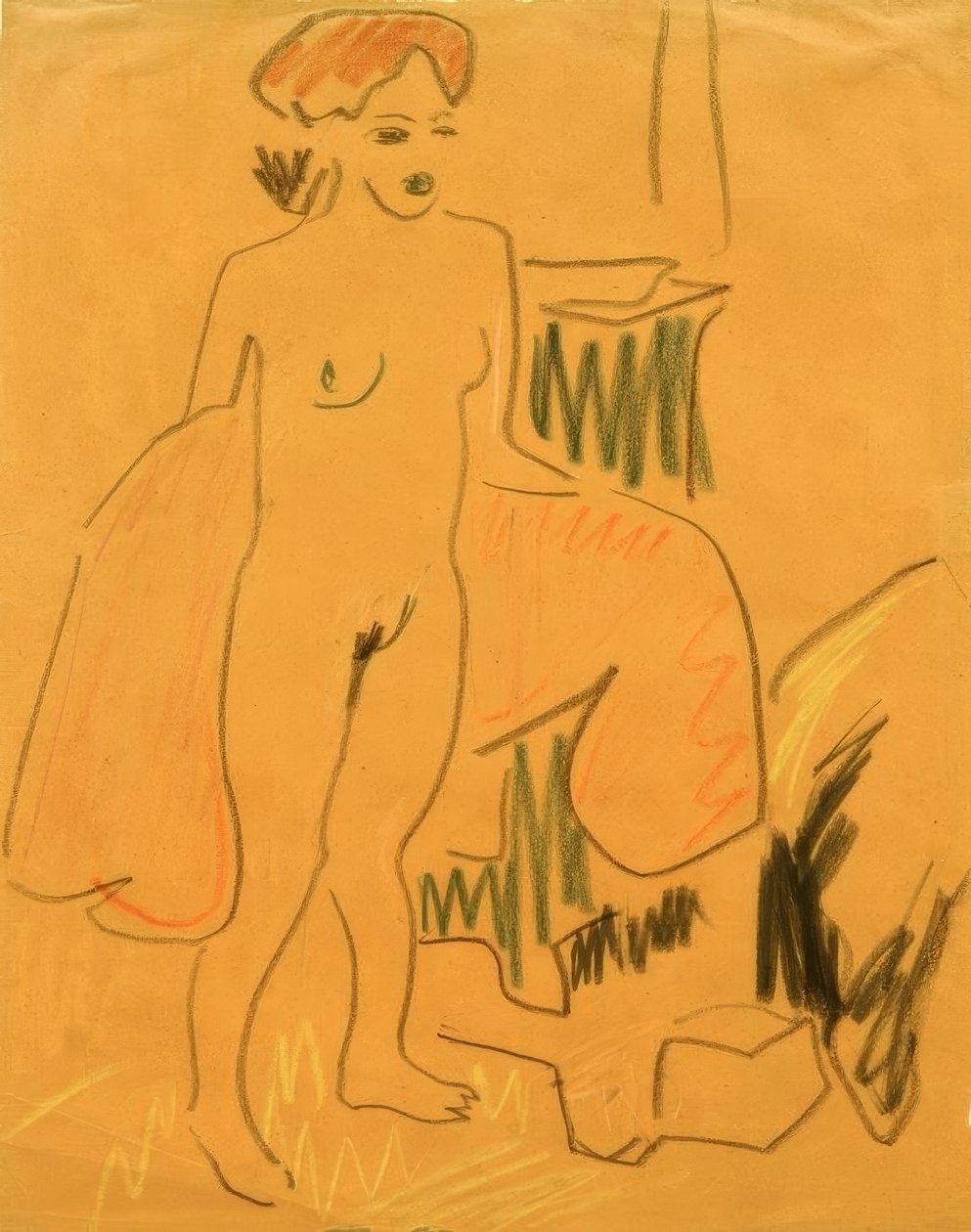 Etter badet av Ernst Ludwig Kirchner