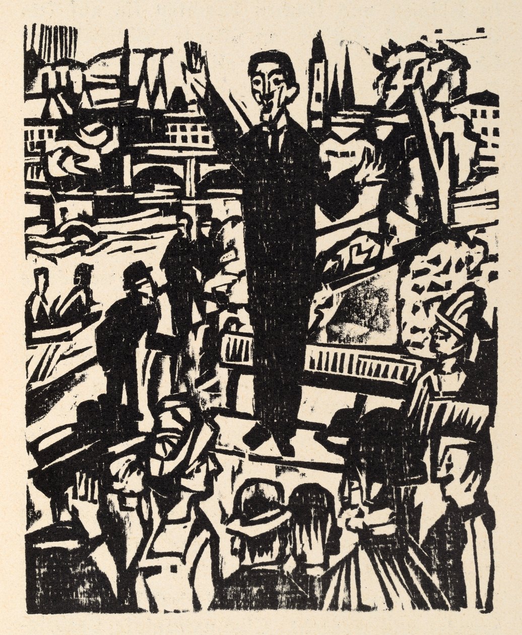 Ved hovedveien. Fortellinger av Jakob Bosshart. Fredens apostel - Taleren av Ernst Ludwig Kirchner