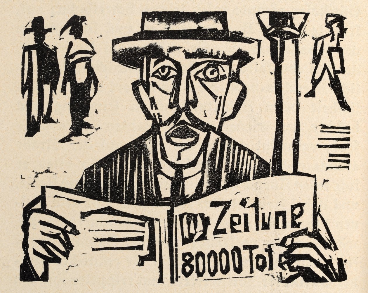 Ved landeveien. Fortellinger av Jakob Bosshart. Fredsapostelen - Werner Gütikofer av Ernst Ludwig Kirchner