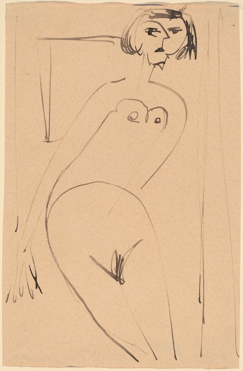 Naken av Ernst Ludwig Kirchner