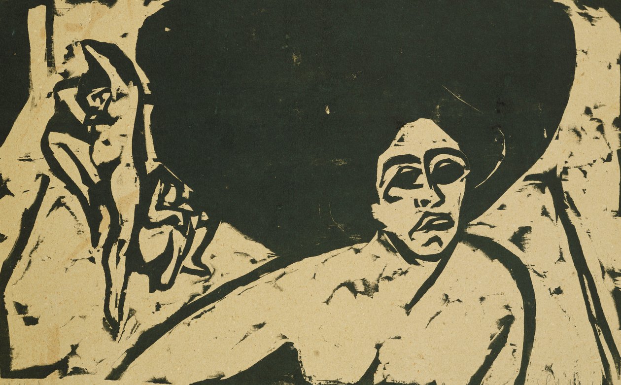 nakendansere; Nakendansere, 1909 av Ernst Ludwig Kirchner