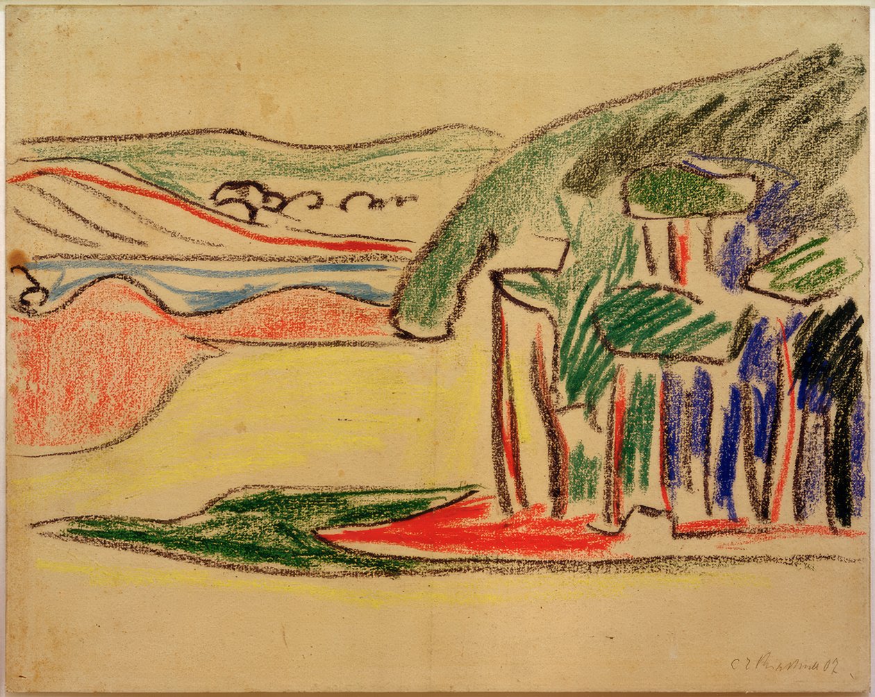 Uten tittel (Moritzburger Teiche) av Ernst Ludwig Kirchner