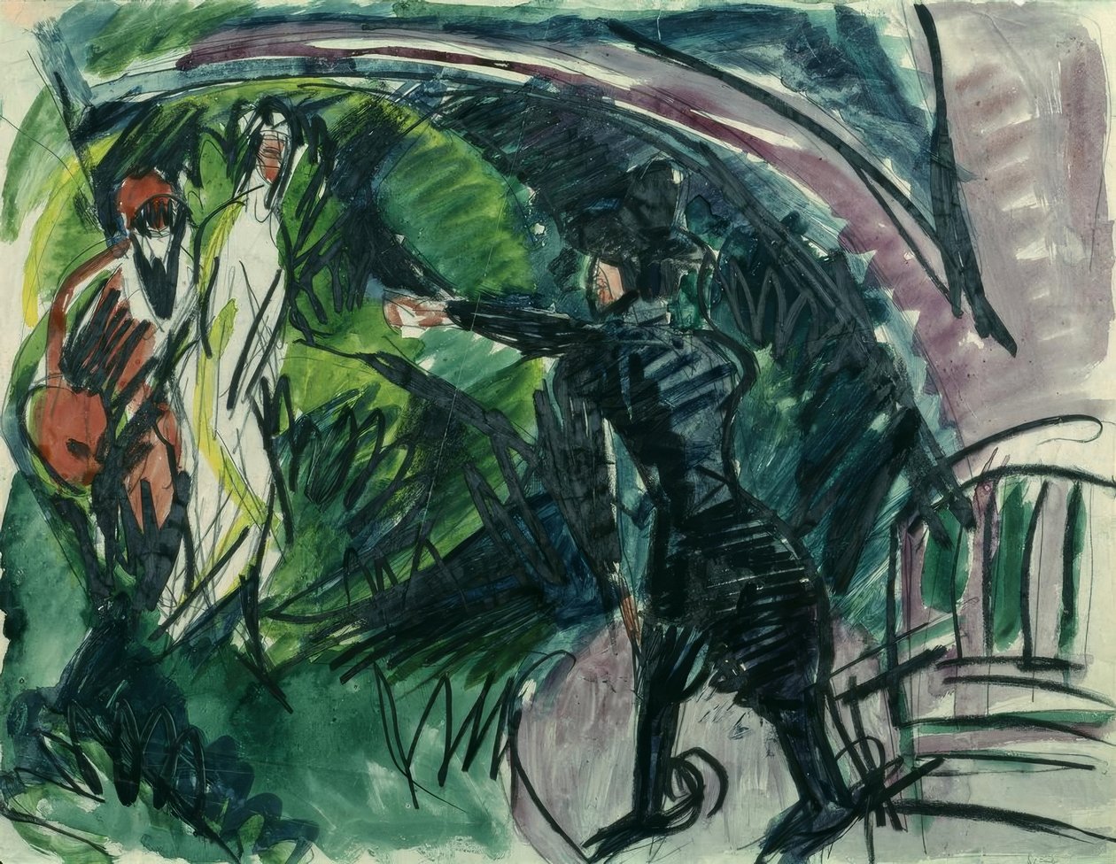 Pantomime Reimann I av Ernst Ludwig Kirchner