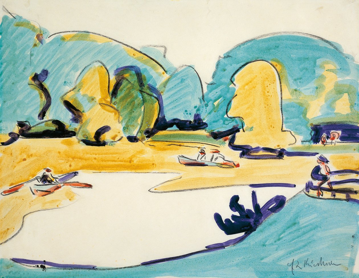 Park i Dresden av Ernst Ludwig Kirchner