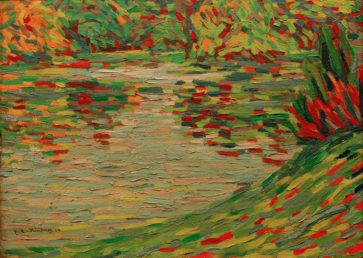 Parksjøen i Dresden av Ernst Ludwig Kirchner